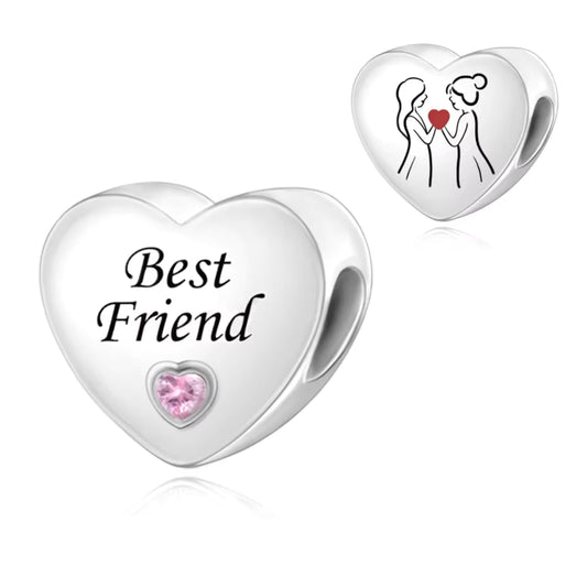 Herz "beste Freunde" - Charm