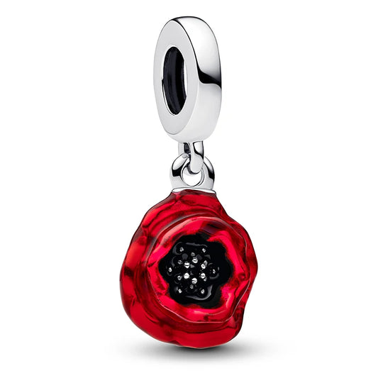 Rote Blüte der Liebe - Charm