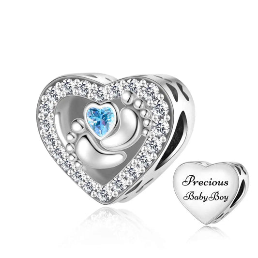 Kleines Wunder – Baby Boy Herz-Charm