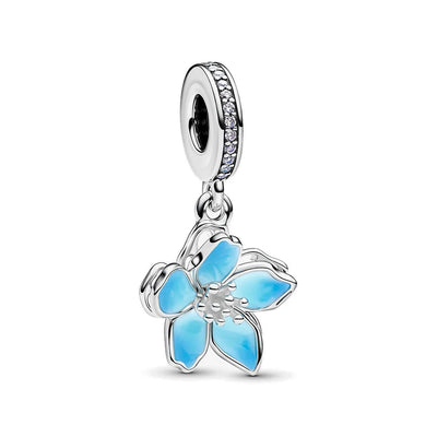 Blaue Blüte – Charm-Anhänger
