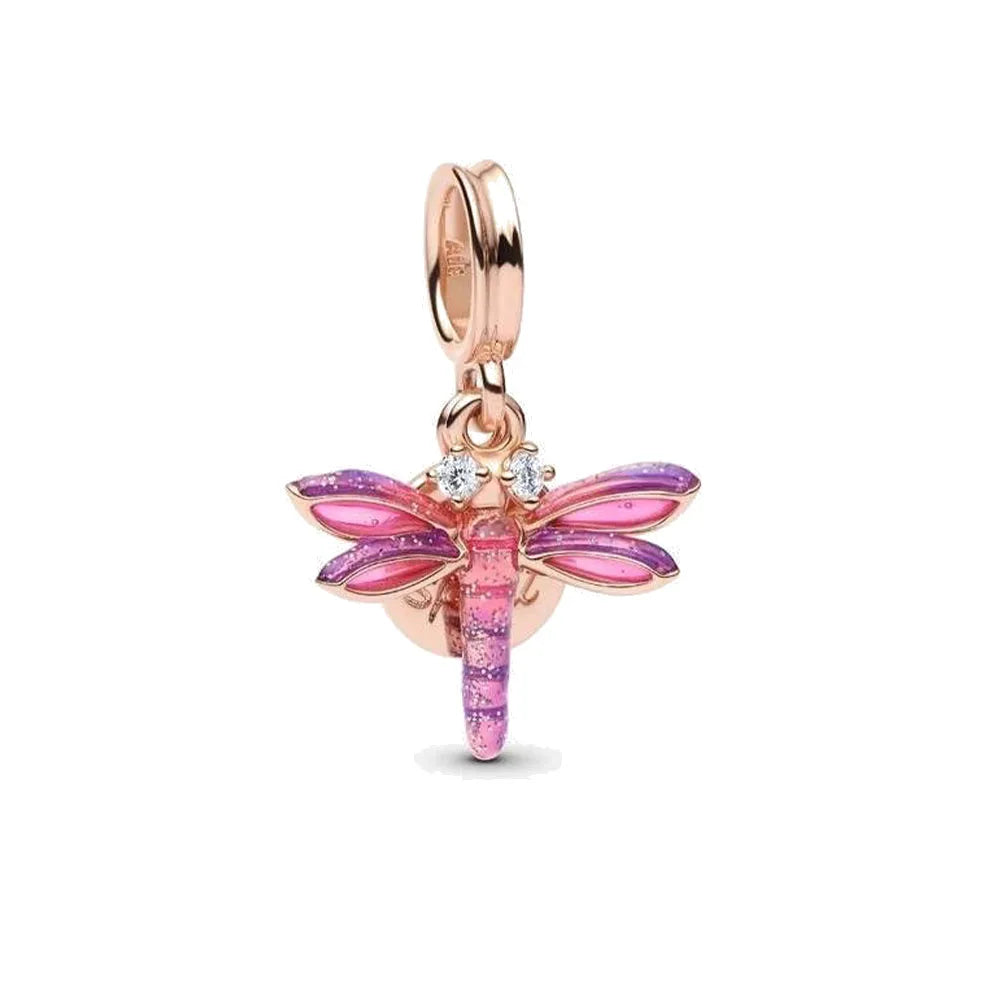 Libellentanz Rosé – Charm-Anhänger
