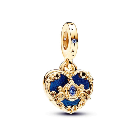Königliches goldenes Herz  - Charm