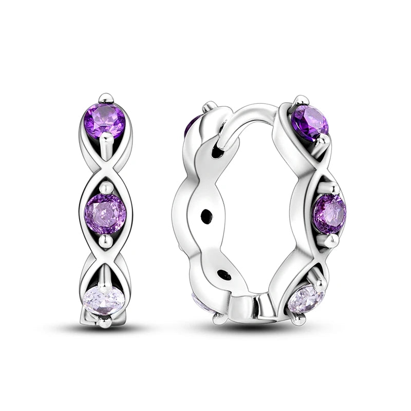 Purple Elegance Creolen