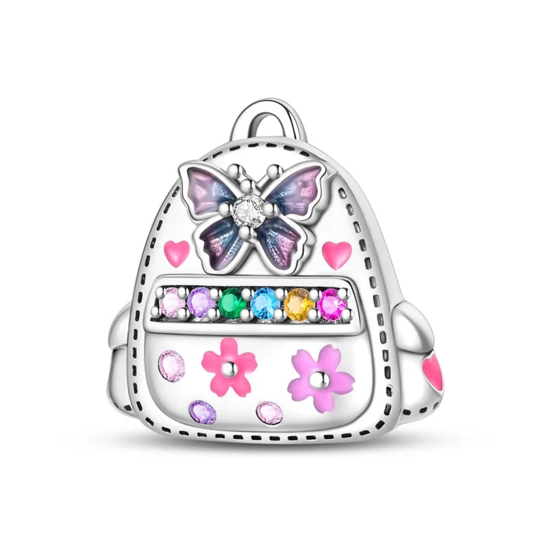 Schulranzen mit Schmetterling – Charm