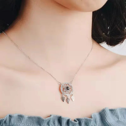 Dream Catcher Personalized Photo Projection Necklace