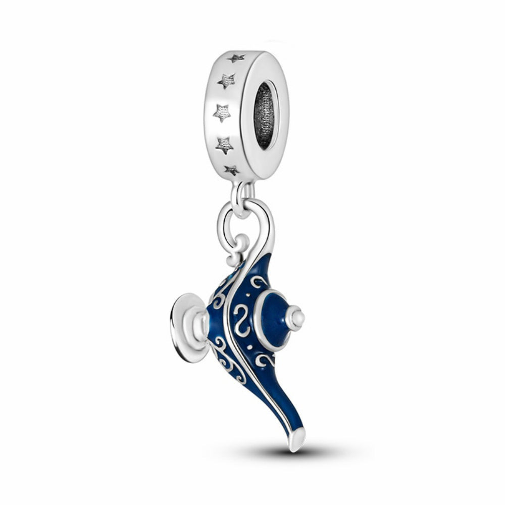blaue Wunderlampe - Charm-Anhänger