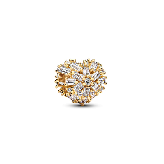 Kristallherz Gold – Charm