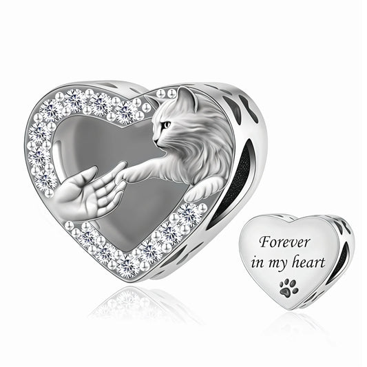 Für immer im Herzen – Katzenliebe Herz-Charm