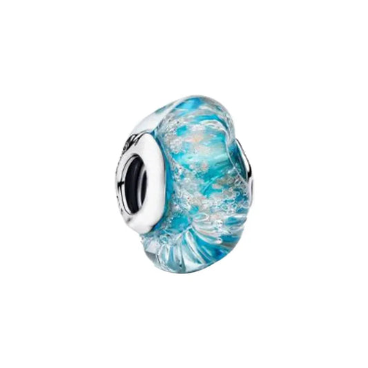 Meereswirbel Blau – Murano Charm