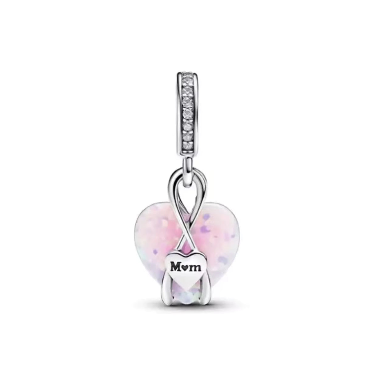 Opal Herz Charm-Anhänger