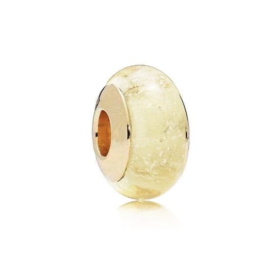 Goldener Bernsteintraum“ – Muranoglas-Charm
