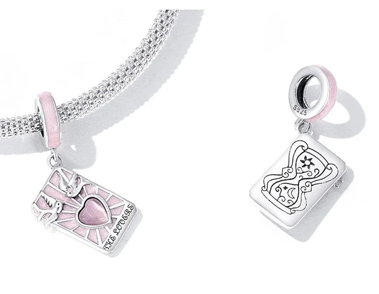 Tarotkarten "The Lovers" - Charm-Anhänger