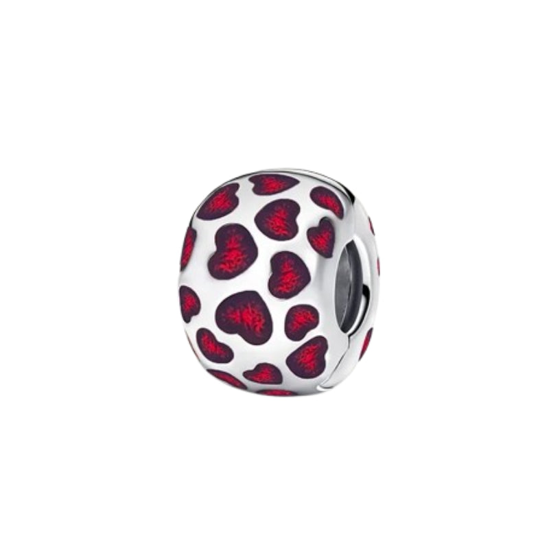 Runder Herz-Clip – Charm