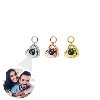 Herzanhänger mit Foto-Projektion – personalisierbar