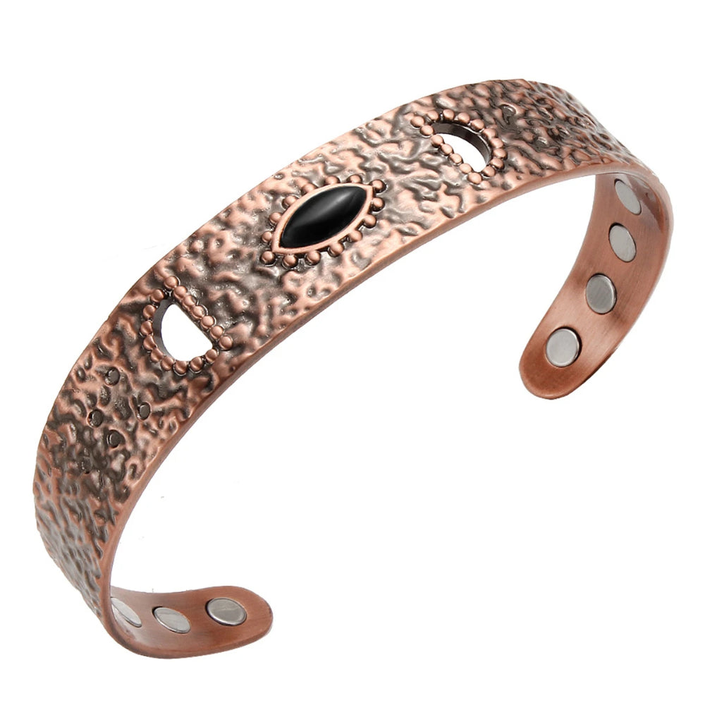 Schwarzer Onyx Balance – Kupferarmband