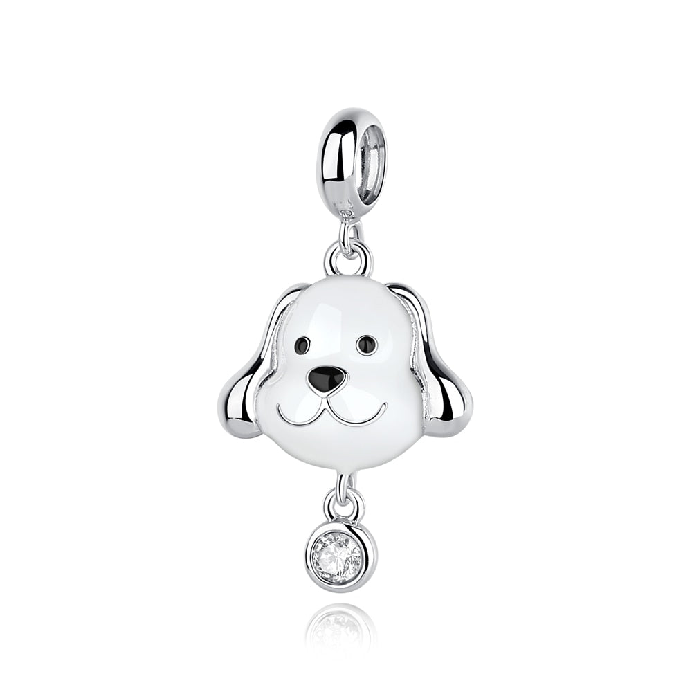 Dog head - charm pendant