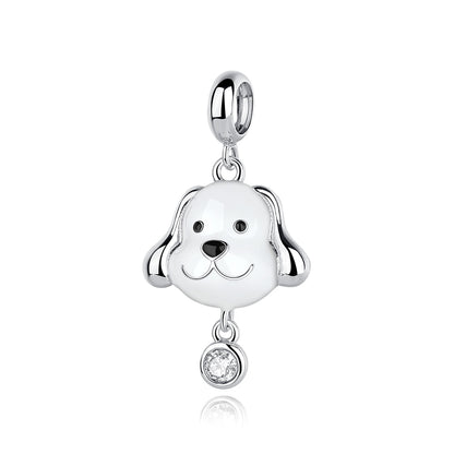 Dog head - charm pendant