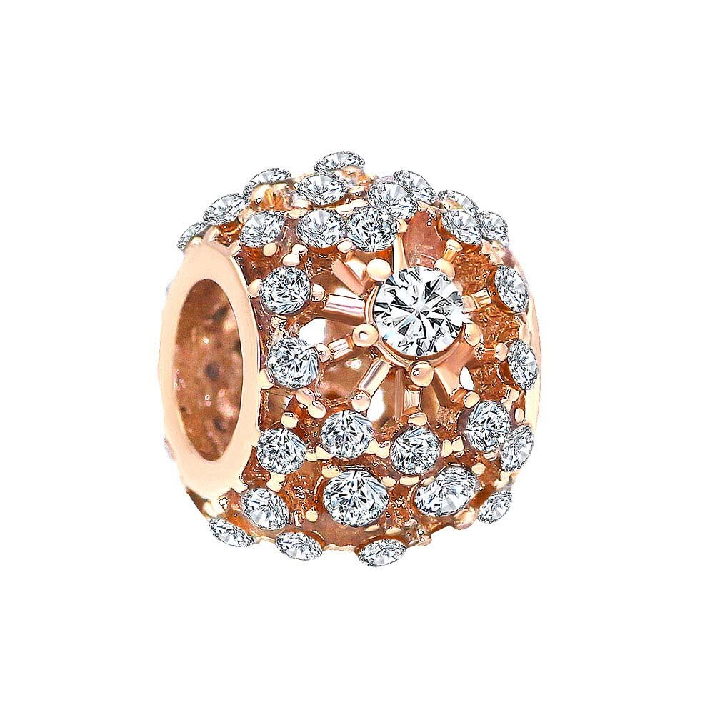 Glitzer-Kugel rosé - Charm