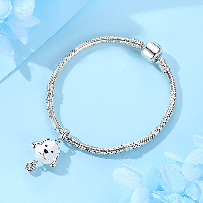 Dog head - charm pendant
