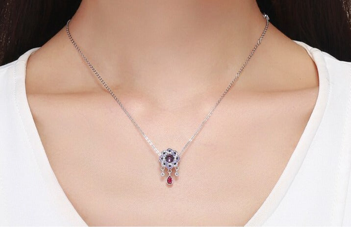 Purple Flower - Charm