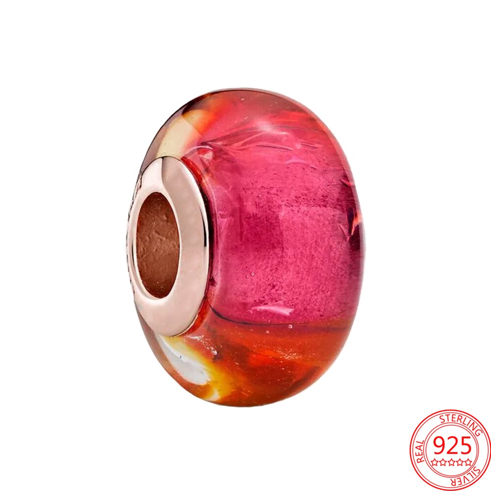 Roter Murano Glas - Charm