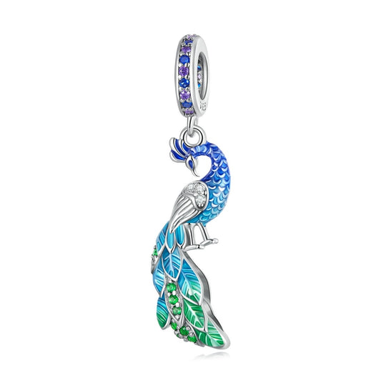 Pfau - Charm-Anhänger