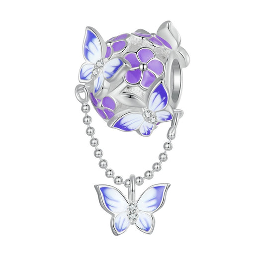 Frühling - fliegender Schmetterling - Charm