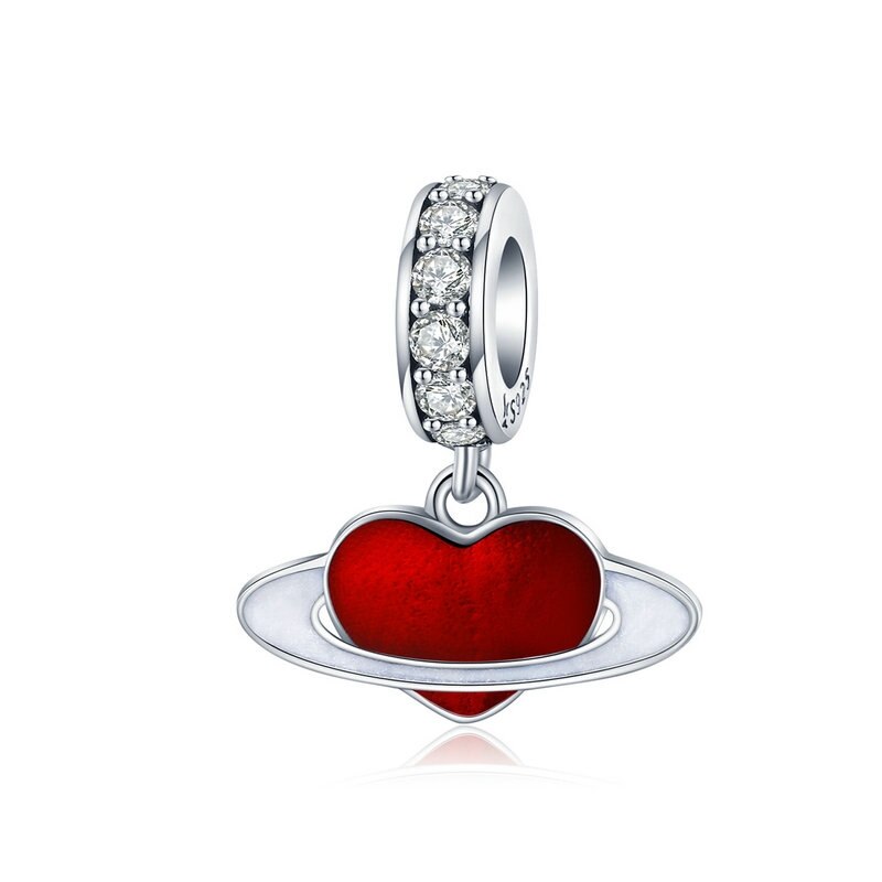 red heart - charms pendant