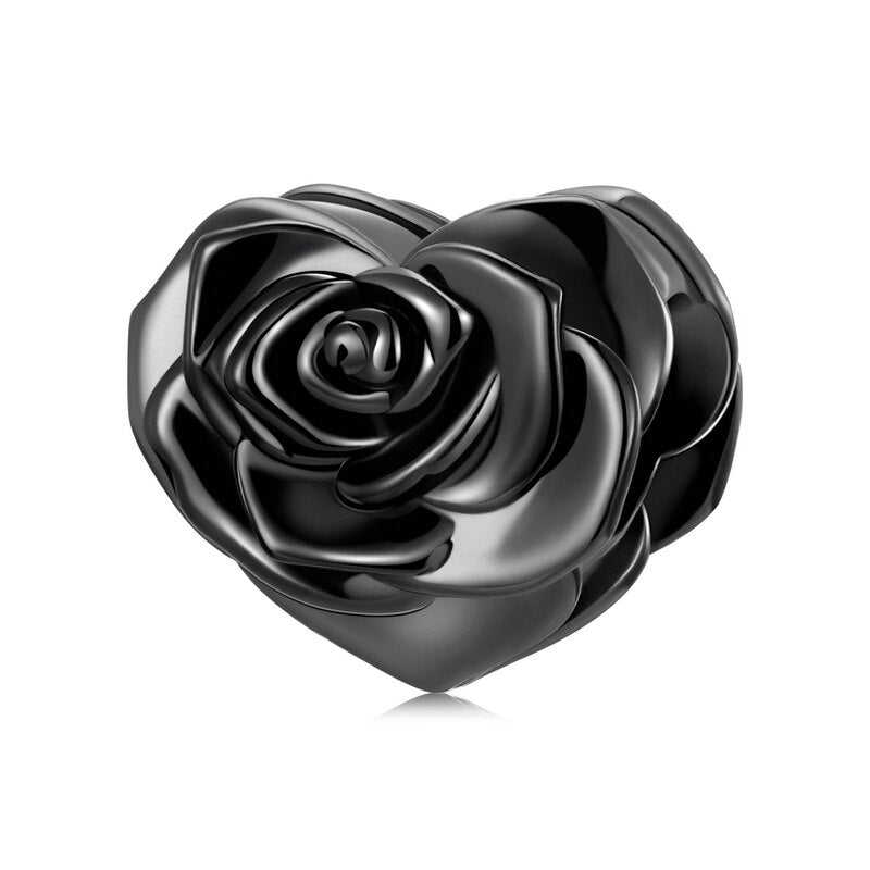 Black night Rose - Charm pendant