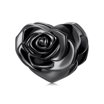 Black night Rose - Charm pendant