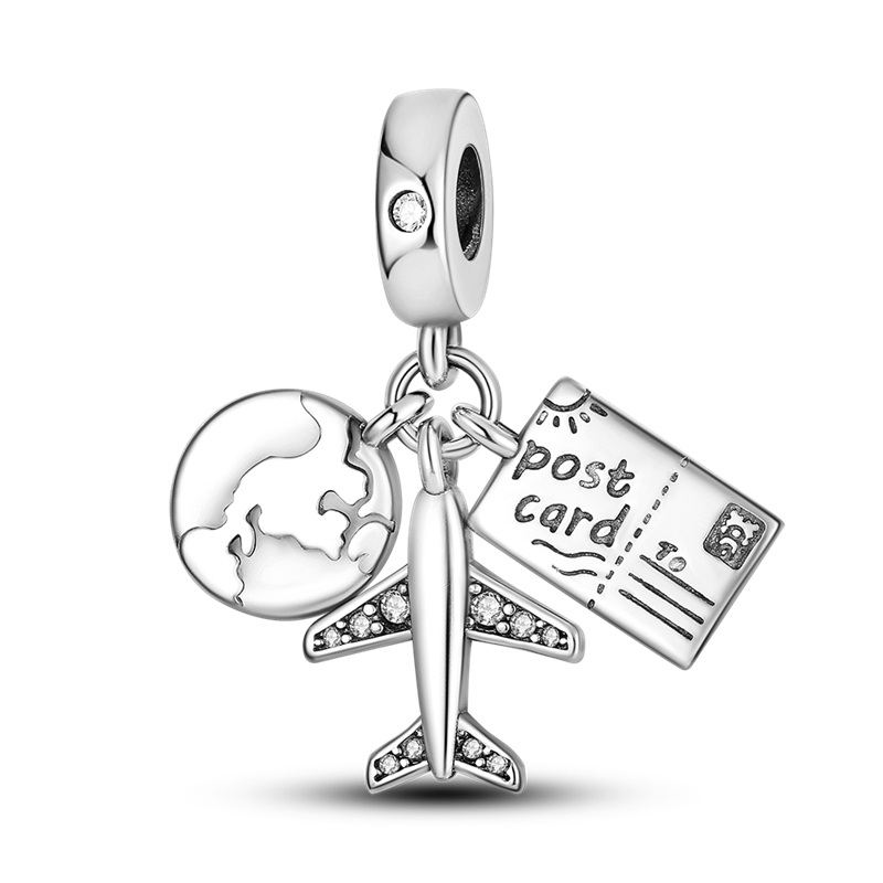Holiday postcard - charm pendant