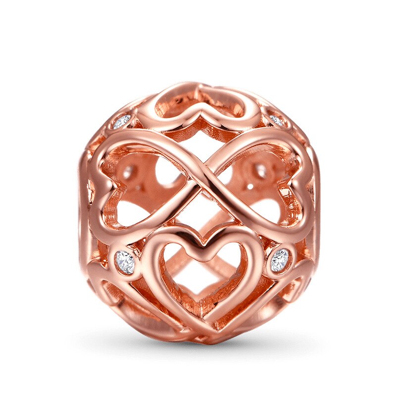 Herzen Kugel rosé - Charm