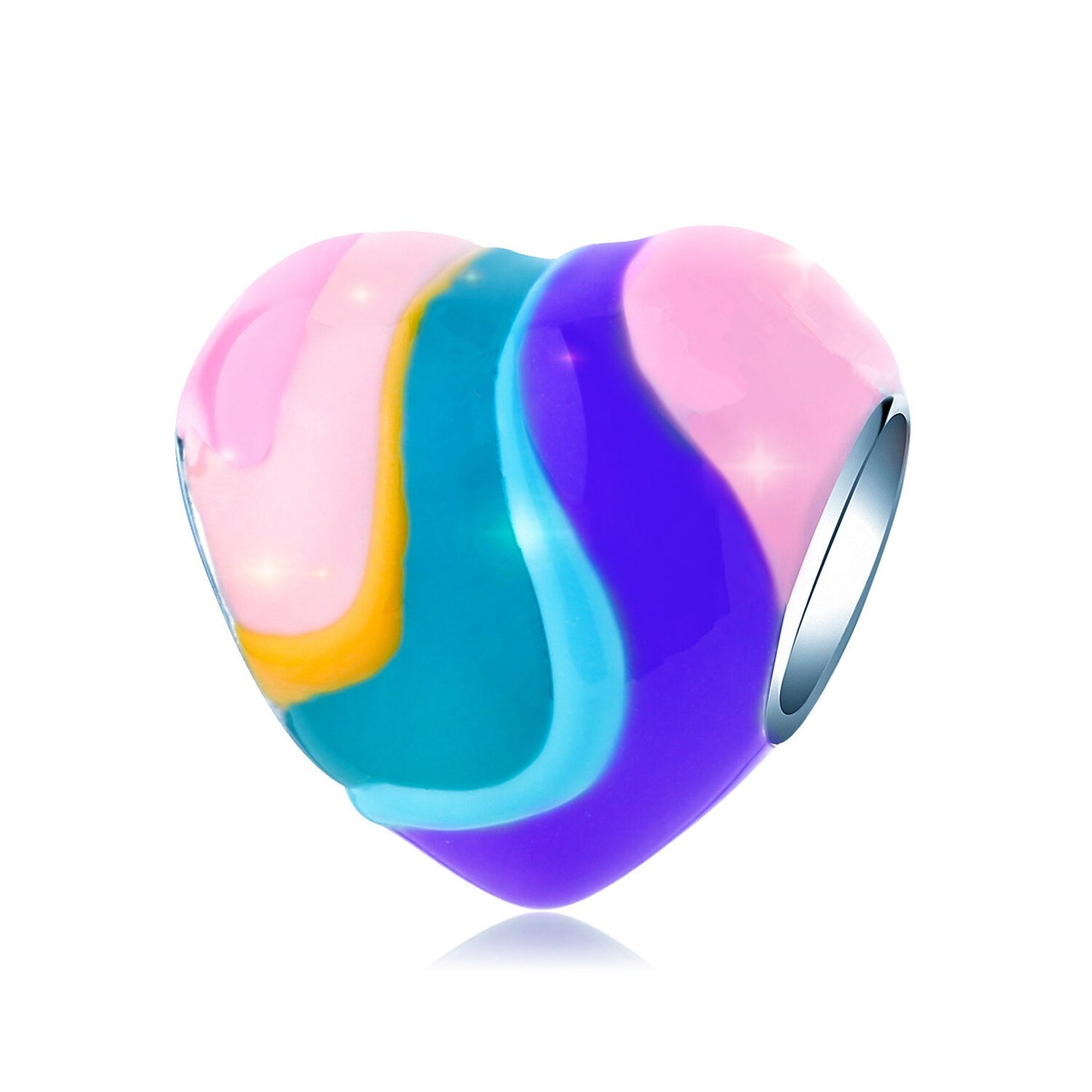 Colored Heart - Charm