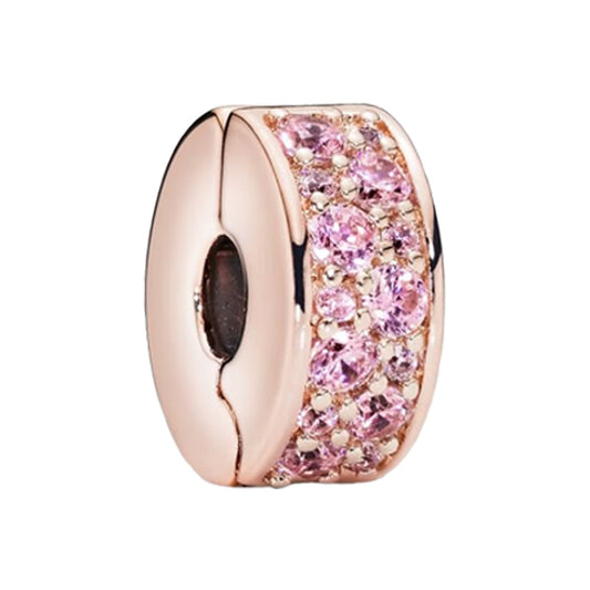 Glitzer Clip pink - Charm