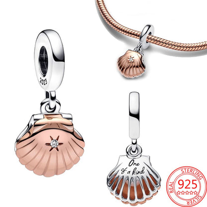 Muschel rosé - Charm-Anhänger