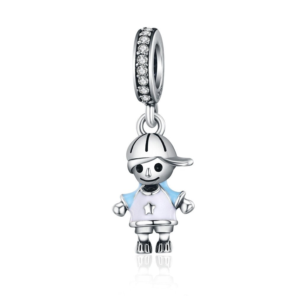 kleiner Junge mit Cap - Charms-Anhänger
