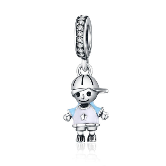 kleiner Junge mit Cap - Charms-Anhänger
