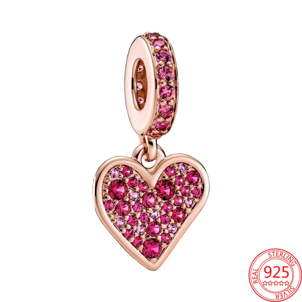 red heart - charm pendant