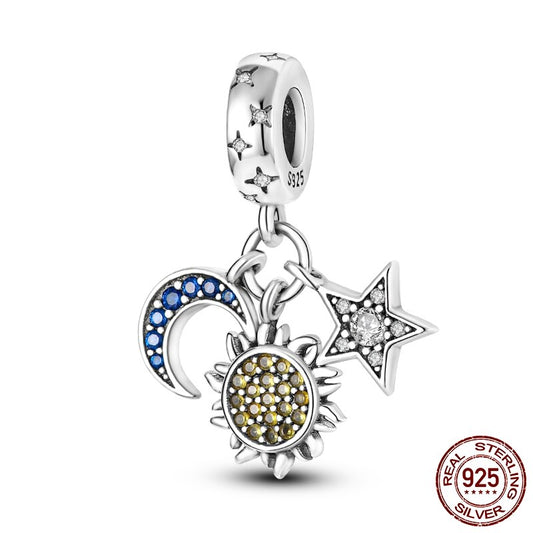 Sun, Moon &amp; Star - Pendant Charm