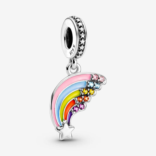bunte Sternschnuppe - Charm-Anhänger